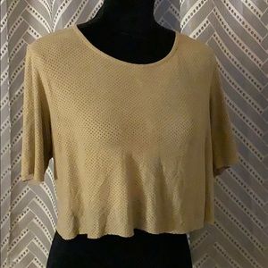 Beige set - crop top and shorts